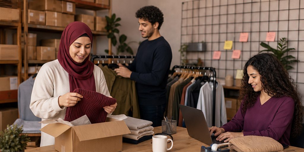 مشهد توضيحي لمرحلة تشخيص نقطة النمو ضمن تسويق المتاجر الالكترونية في مصر