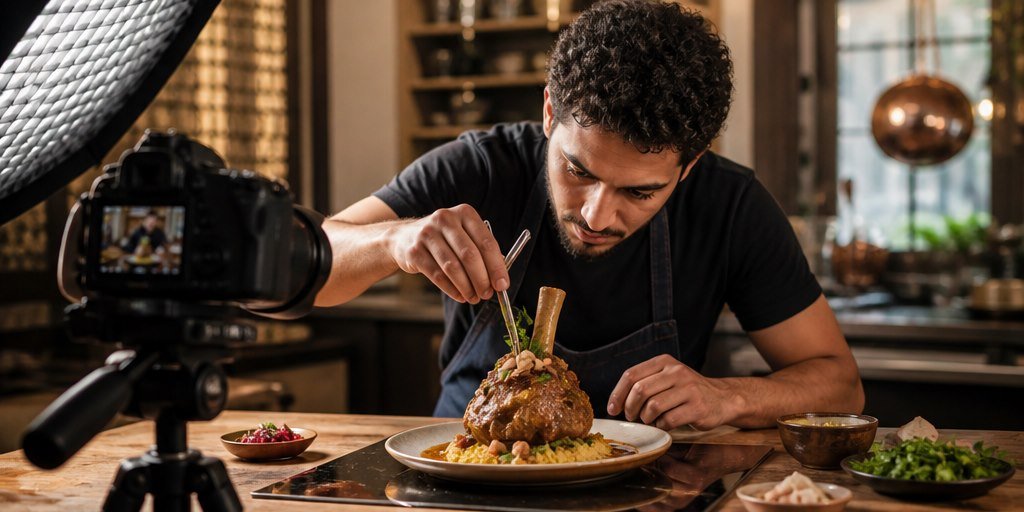 مشهد توضيحي لمرحلة تشخيص نقطة النمو ضمن تسويق المطاعم في مصر